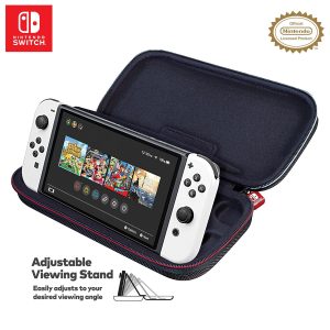 R.D.S. INDUSTRIES, INC. – Game Traveler Deluxe Licensed Travel Case Designed for Nintendo Switch, Lite, OLED, Black Small (NNS40)