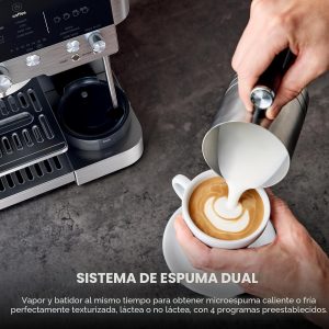 Ninja Luxe Café 3 en 1 - Máquina de café expreso, café por goteo y café frío | Molinillo de café integrado, espumador de leche, manipulación asistida y almacenamiento de accesorios de espresso