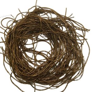 Zardosi Flexible 1mm French Bullion Wires [3 Metallic Colors x 0.29 OZ Each, Total 0.88 OZ / 25 Grams] Spring Nakshi Copper Metallic Thread for Embroidery and Jewelry Making