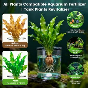 Root Tabs, Aquarium Plant Fertilizer, Aquarium Water Care Tabs, 100 Tabs Aquarium Plant Food Safe for Fish and Shrimp, Aquatic Plant Fertilizer for Planted Aquarium Substrate (100)
