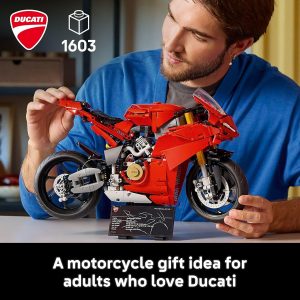 LEGO Technic Ducati Panigale V4 S Motorcycle Toy - Building Set for Adults, Men & Women, Ages 18+ - Gift for Birthdays - 42202