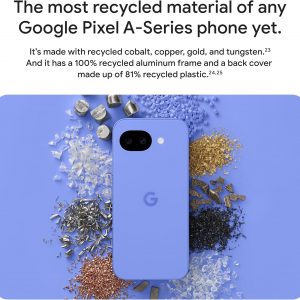 Google Pixel 10a - Unlocked Android Smartphone - 7 Years of Pixel Drops, 30+ Hours Battery, Camera Coach, Gemini Live, Durable Design, Call Screen, Car Crash Detection - Obsidian - 128 GB (2026 Model)