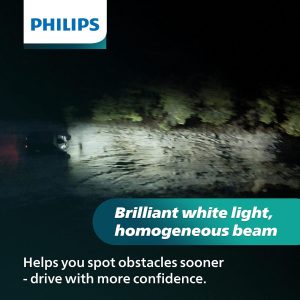 Philips UltinonSport H1 LED Bulb for Fog Light and Powersports Headlights, 2 Pack