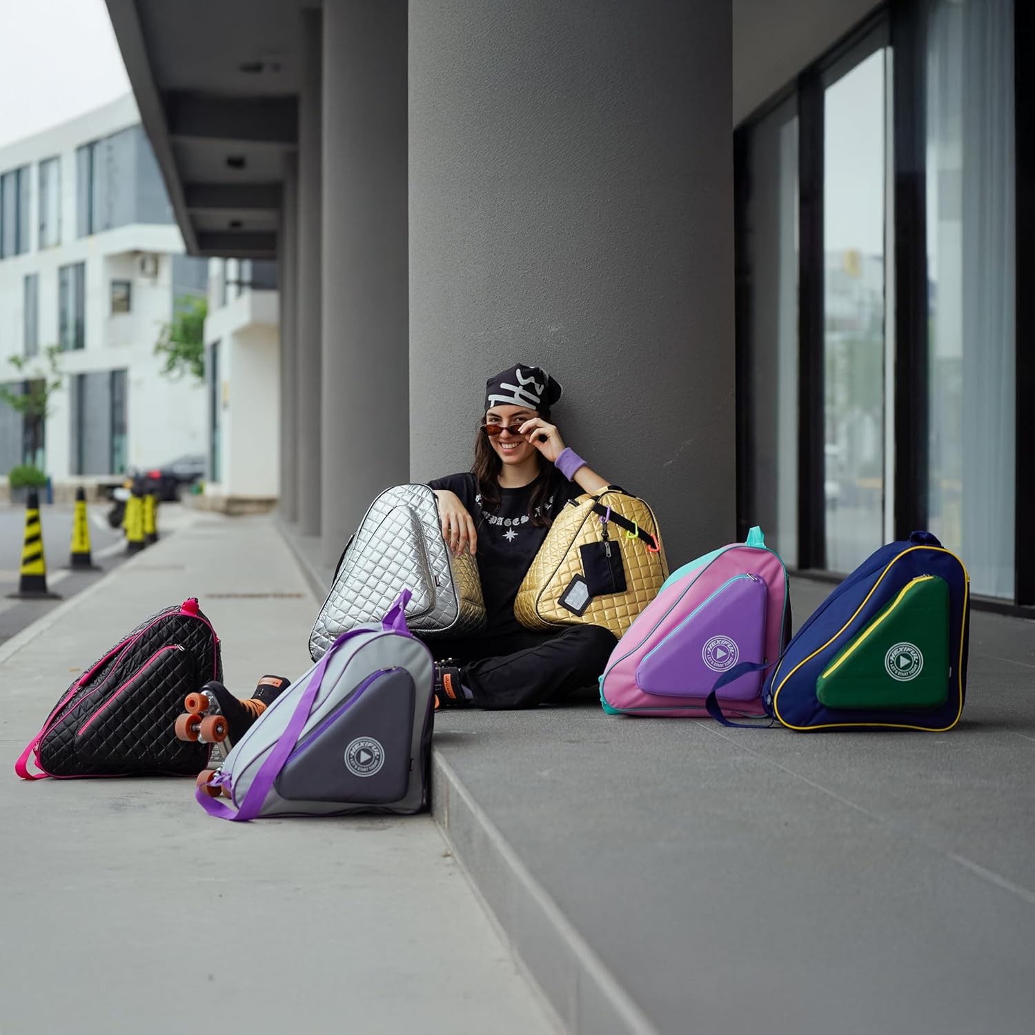 Skate Bag for Ice, Inline, Roller & Quad Skates - Kids & Adults