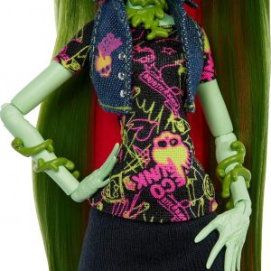 Monster High Boo-riginal Creeproduction Doll, Venus McFlytrap Collectible Reproduction with Doll Stand, Diary, and Pet Chewlian