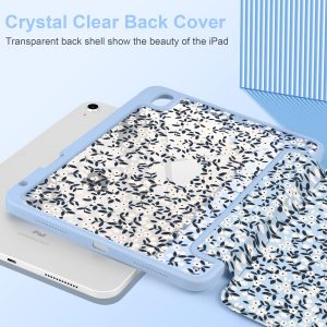 MecBevia Funda para iPad de 11 pulgadas A16 (11ª generación 2025) / iPad de 10.9 pulgadas (10.ª generación 2022) A3354, A3355, A3356, A2696, A2757, A2777 – Soporte para lápiz integrado y encendido