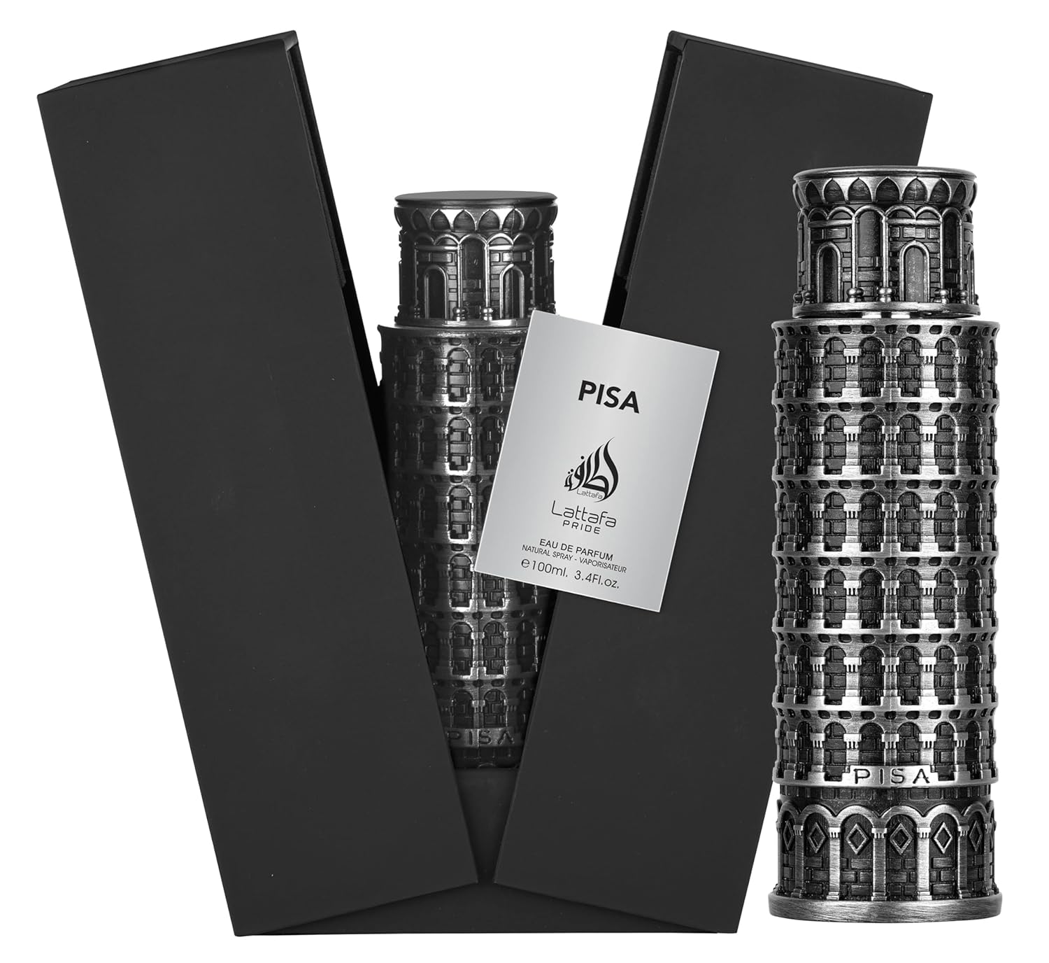 Lattafa Pride Pisa – Citrus, Woody, Amber – Eau de Parfum Spray Long-Lasting Fragrance for Men, 3.4 Ounce / 100 ml