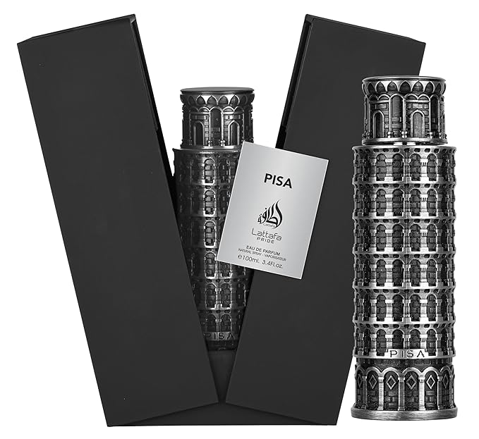Lattafa Pride Pisa – Citrus, Woody, Amber – Eau de Parfum Spray Long-Lasting Fragrance for Men, 3.4 Ounce / 100 ml
