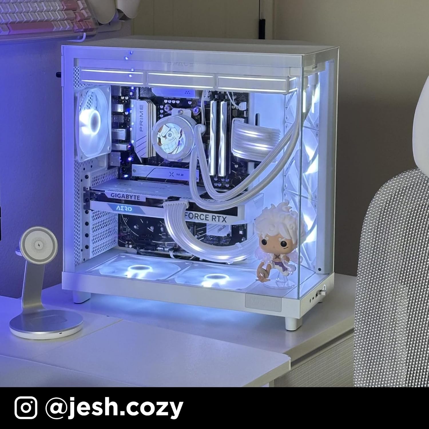 NZXT H6 Flow | CC-H61FB-01 | Compact Dual-Chamber Mid-Tower Airflow Case | Panoramic Glass Panels | High-Performance Airflow Panels | Includes 3 x 120mm Fans | Cable Management | Black