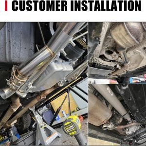 2.5 Inch Electric Exhaust Cutout with Elbow Valved Muffler Valvetronic Exhaust Valve Kit