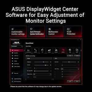 ASUS ROG Strix 34” Ultrawide QD-OLED HDR Gaming Monitor (XG34WCDG) - 3440x1440, 175Hz, 0.03ms, OLED Care Pro, True 10-bit, G-SYNC Compatible, DisplayWidget, Extreme Low Motion Blur, 3 yr Warranty