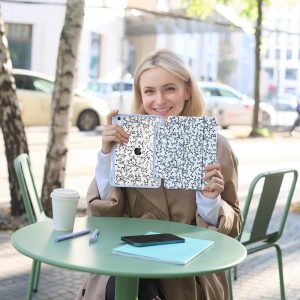 MecBevia Funda para iPad de 11 pulgadas A16 (11ª generación 2025) / iPad de 10.9 pulgadas (10.ª generación 2022) A3354, A3355, A3356, A2696, A2757, A2777 – Soporte para lápiz integrado y encendido