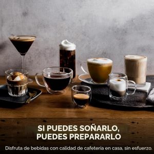 Ninja Luxe Café 3 en 1 - Máquina de café expreso, café por goteo y café frío | Molinillo de café integrado, espumador de leche, manipulación asistida y almacenamiento de accesorios de espresso