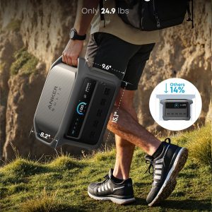 Anker SOLIX C1000 Gen 2 Estación de energía portátil, generador solar de 2,000 W (pico 3,000 W), carga completa en 49 minutos, batería LiFePO4 de 1,024 Wh para respaldo del hogar, cortes de energía y campamento (panel solar opcional)