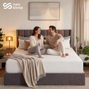 Neo Sleep Colchón de espuma viscoelástica de gel refrescante tamaño Queen de 12 pulgadas para un sueño fresco, alivio de presión firmeza media, espuma certificada CertiPUR-US, colchón cómodo y de apoyo en una caja, sin fibra de vidrio (tamaño Queen, 12 pulgadas)