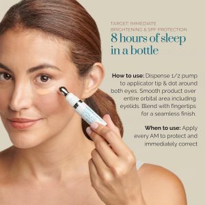 Colorescience Total Eye 3-in-1 Renewal Therapy SPF 35, Broad Spectrum UVA/UVB, Clinically Proven Color Correction & Brightening, Cooling Applicator for Puffiness