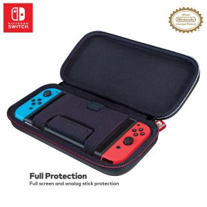 R.D.S. INDUSTRIES, INC. – Game Traveler Deluxe Licensed Travel Case Designed for Nintendo Switch, Lite, OLED, Black Small (NNS40)
