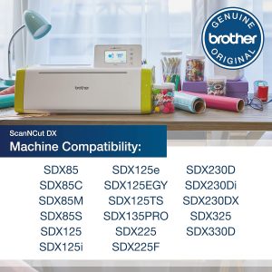 Brother ScanNCut DX Mat CADXMATLOW12, 12" x 12" Low Tack Adhesive for Thin and Delicate Materials, Replacement Accessory