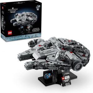 LEGO Star Wars Millennium Falcon A New Hope modelo coleccionable del 25 aniversario – Juegos de construcción de bricolaje para adultos, hombres y mujeres, a partir de 18 años – Viene con soporte de exhibición – Regalo de Star Wars – 75375