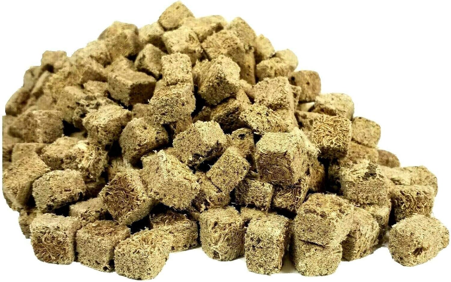 Aquatic Foods Inc. Cubitos de gusano Tubifex liofilizados. Gusanos 100% Tubifex para todos los peces tropicales, peces marinos, terrestres y tortugas acuáticas. Alimentos de pescado tropicales