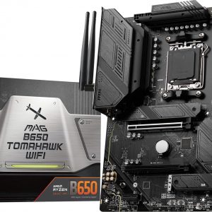 MSI MAG B650 Tomahawk WiFi Placa base para computadora de juegos (AM5, ATX, DDR5, PCIe 4.0, M.2, SATA 6Gb/s, USB 3.2 Gen 2, HDMI/DP, Wi-Fi 6E, procesadores AMD Ryzen serie 7000) Placas base AMD PC