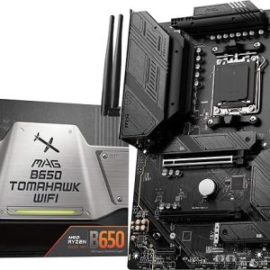 MSI MAG B650 Tomahawk WiFi Placa base para computadora de juegos (AM5, ATX, DDR5, PCIe 4.0, M.2, SATA 6Gb/s, USB 3.2 Gen 2, HDMI/DP, Wi-Fi 6E, procesadores AMD Ryzen serie 7000) Placas base AMD PC