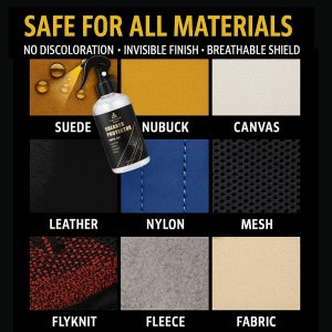 Aerosol protector de zapatillas – (10.6 onzas) protector de zapatos impermeable para zapatos (10 onzas) spray repelente de agua de zapatos blanco y repelente de manchas para lona, malla, cuero y