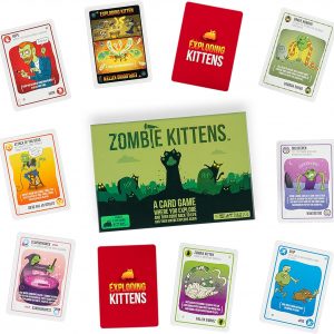Exploding Kittens Zombie Kittens 2-5 Players - Ages 7+ - 15 Minutes to Play - High Stakes Zombie Card Game - Party Game, Family Game Night, Kid and Adult Card Game