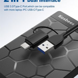 500 GB External Hard Drives,Portable Hard Drive for Windows,Ultra Slim External HDD Store Compatible with PC, MAC,Laptop,PS4, Xbox one, Xbox 360;Plug and Play Ready