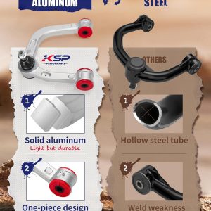 KSP Front Upper Control Arm For Toyota 4Runner 2003-2023, 2-4" Adjustable Front Aluminum Control Arm for 2006-2016 FJ Cruiser 2003-2022 Land Cruiser Lexus GX, One-piece Aftermarket Forged UCA