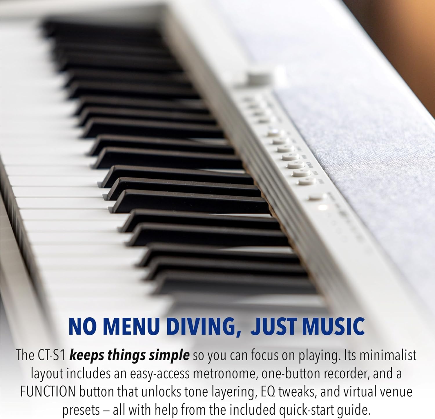 Casio Casiotone CT-S1 – 61-Key Touch-Sensitive Retro Keyboard | Sleek, Portable Design for Beginners to Pros | Stereo Grand Piano + 60 AiX Tones | USB-MIDI Connectivity | Red