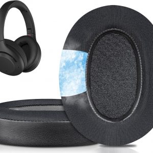 SOULWIT Cooling Gel Replacement Earpads for Sony WH-XB900N/WH-CH710N/WH-CH720N/WH-RF400/MDR-RF895RK Headphones, Ear Pads Cushions with High Density Foam - Black