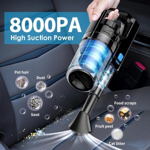 17pcs Car Detailing Kit Interior Cleaner, Car Interior Cleaning Kit with Handheld Car Vacuum, Car Detailing Brushes, Windshield Cleaning Tool, Car Cleaning Supplies, Car Accessories for Men, Women