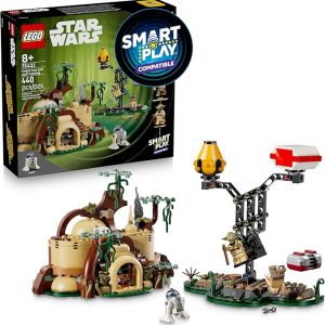 LEGO Star Wars SMART Play: Yoda’s Hut and Jedi Training - Building Toy for Role Play - Compatible Set with 2 SMART Tags and 2 Minifigures - Gift for Boys, Girls and Kids Ages 8+ - 75422