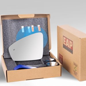 EAP Driver Side Mirror Glass Compatible with Volkswagen Tiguan 2018-2024, Heated With Blind Spot, 5NN857521A