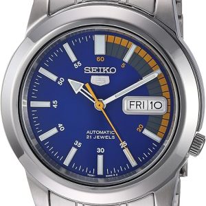 SEIKO Automatic Watch for Men 5-7S Collection - with Day/Date Calendar, Luminous Hands, Stainless Steel Case & Bracelet