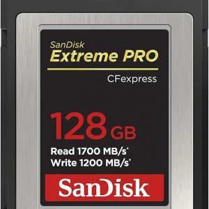 SanDisk Tarjeta CFexpress Extreme PRO de 128 GB tipo B - SDCFE-128G-GN4NN, plata