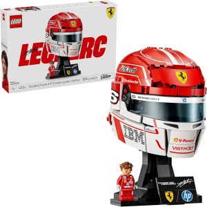 LEGO Editions Scuderia Ferrari HP Charles Leclerc Helmet - Building Set for Teens, Ages 14+ - Collectible F1 Display - Bedroom or Home Office Decor - Gift for Formula 1 Fans - 43014
