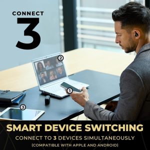 Technics Premium Hi-Fi True Wireless Bluetooth Earbuds with Advanced Noise Cancelling, 3 Device Multipoint Connectivity, Hi-Res Audio + Enhanced Calling Wireless Earbuds - EAH-AZ80-K (Black)