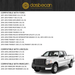 Dasbecan 234-5038 234-4490 O2 Oxygen Sensor 4PCS Compatible with Ford F150 F-150 3.7L Explorer Mustang Edge Fusion 3.5L Escape Flex Taurus MKZ MKX MKT MKS 2010-2016 Upstream & Downstream