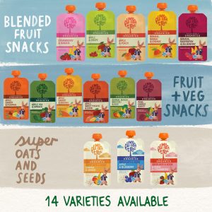 Peter Rabbit Organics - Bolsas exprimibles de frutas y verduras, 4 onzas (paquete de 18)