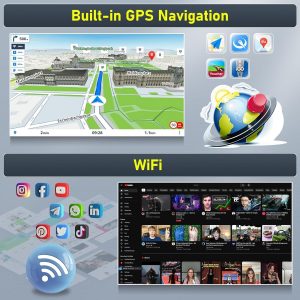 Car Stereo Radio for BMW Mini Cooper Countryman Paceman 2010-2016, 9" Touchscreen Android 13 Car Radio with Wireless CarPlay Android Auto GPS Navigation WiFi Bluetooth SWC Backup Camera Mic