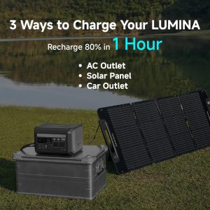 Segway Lumina 500 Portable Power Station with LiFePO4 Battery, 512Wh 9-Port PowerHouse, 600W AC Output Solar Outdoor Generator (Solar Panel Optional),100W USB-C PD Output
