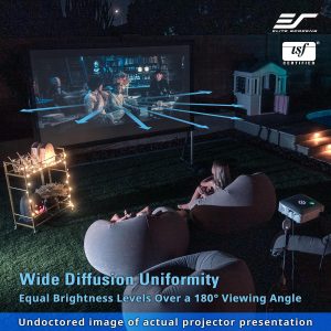 Elite Screens Yard Master 2, 110-INCH Outdoor Projector Screen with Stand 16:9, 8K 4K Ultra HD Fast Fold Portable Movie Screen Foldable Easy Snap On Cinema Theater, OMS110H2