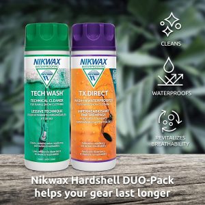 Nikwax Hardshell Cleaning & Waterproofing Duo-Pack