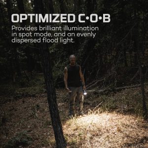 NEBO DAVINCI 18000 - Linterna de dial magnético | 18000 lúmenes, 5 modos de luz, linterna impermeable recargable para senderismo, campamento y caza, defensa personal táctica, incluye cable de carga