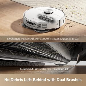 DREAME L40s Ultra AE Robot Vacuum and Mop Combo, 19,000Pa Suction, Self Emptying Dust Box, Flexible Mop & 167℉ Self Cleaning Washboard, Diverse Brush Selection, All-in-One Station, Auto Refill