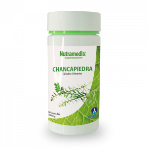 🌿 Chancapiedra Cápsulas Nutramedix® | 60 cápsulas (Riñones · Cálculos · Depuración urinaria) 📦 Contenido: 60 cápsulas ⭐ Fórmula herbal tradicional conocida como “rompe piedras”, ideal para apoyar la salud renal, prevenir cálculos y favorecer la eliminación de toxinas.