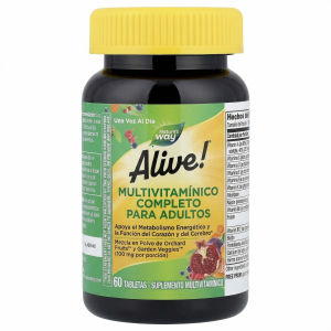 🌱 Alive!® Daily Energy ✨Multivitamínico completo con frutas y verduras para energía diaria en hombres y mujeres.