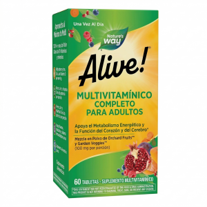 🌱 Alive!® Daily Energy ✨Multivitamínico completo con frutas y verduras para energía diaria en hombres y mujeres.